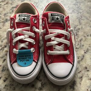New red toddler converse - 11.5